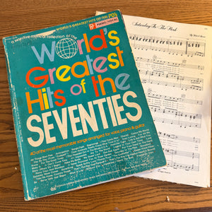 1970s sheet music - 12 pack