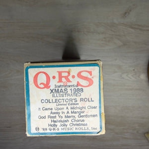 Vintage QRS 1988 Christmas Collector’s Player Piano Roll | Limited Edition Holiday Music