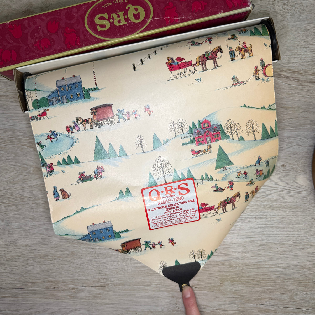 Vintage QRS 1990 Christmas Collector’s Player Piano Roll | Limited Edition Holiday Music