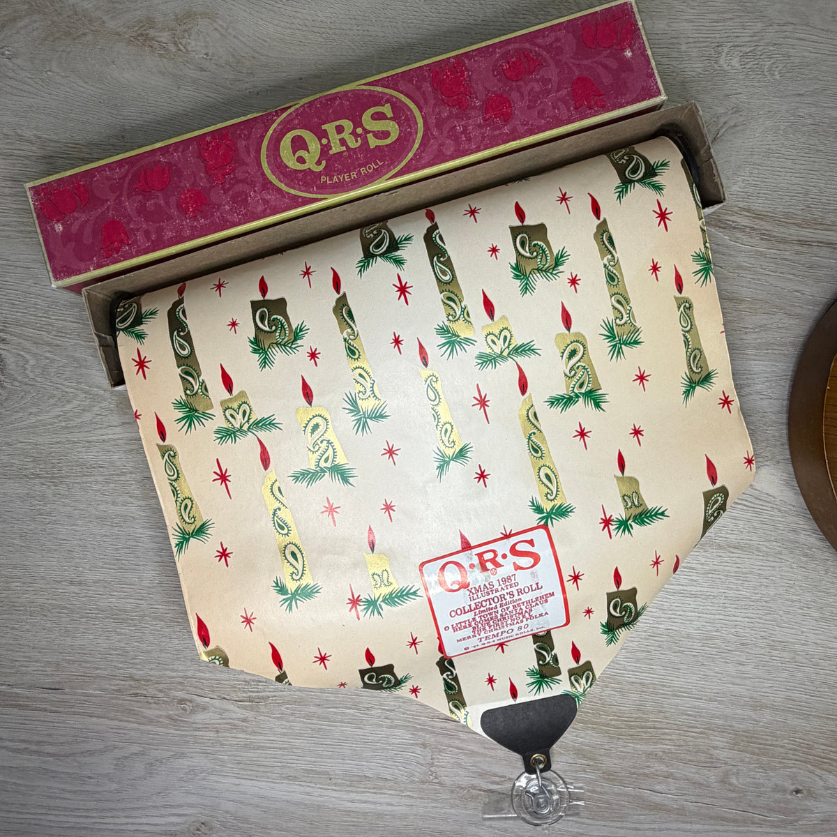Vintage QRS 1987 Christmas Collector’s Player Piano Roll | Limited Edition Holiday Music