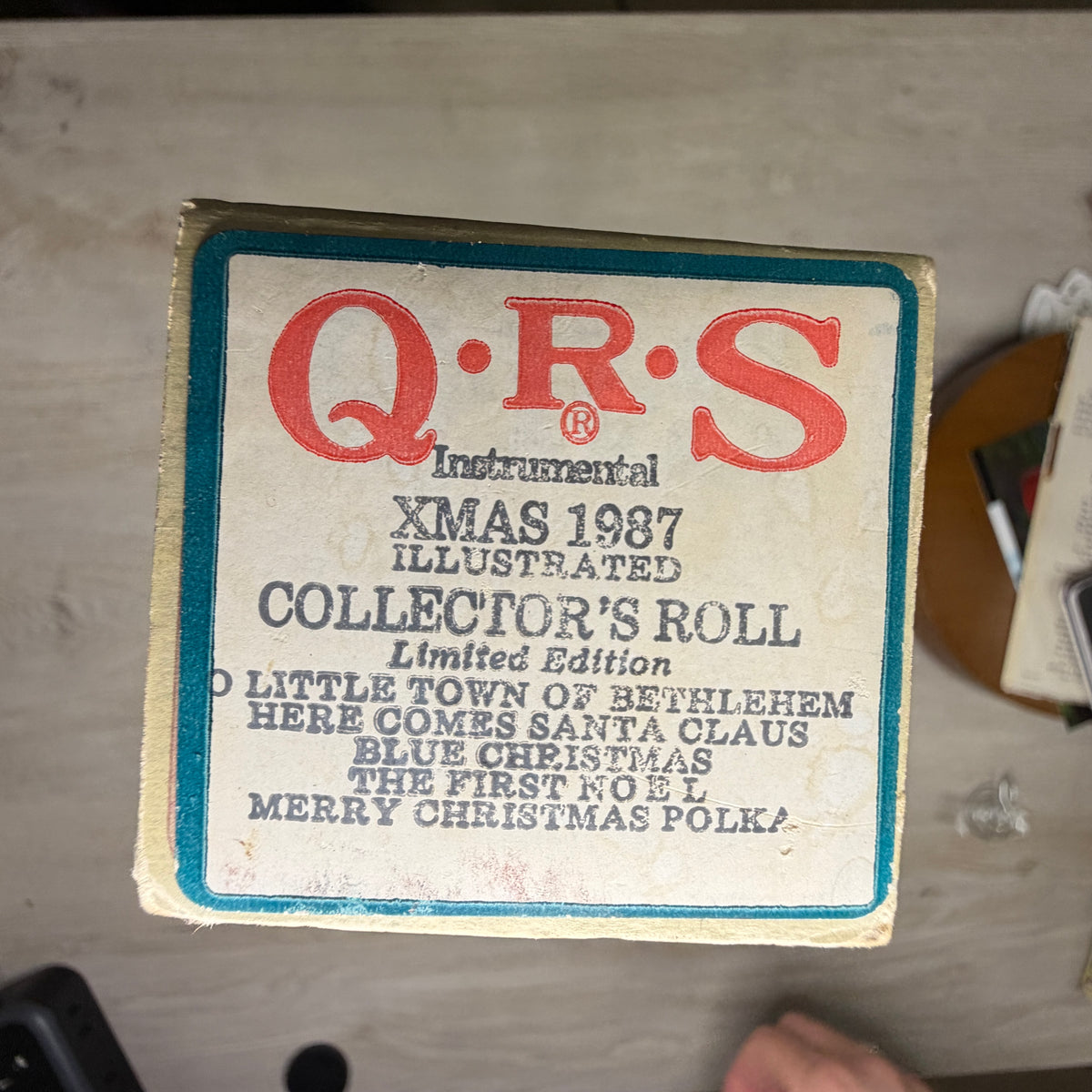 Vintage QRS 1987 Christmas Collector’s Player Piano Roll | Limited Edition Holiday Music