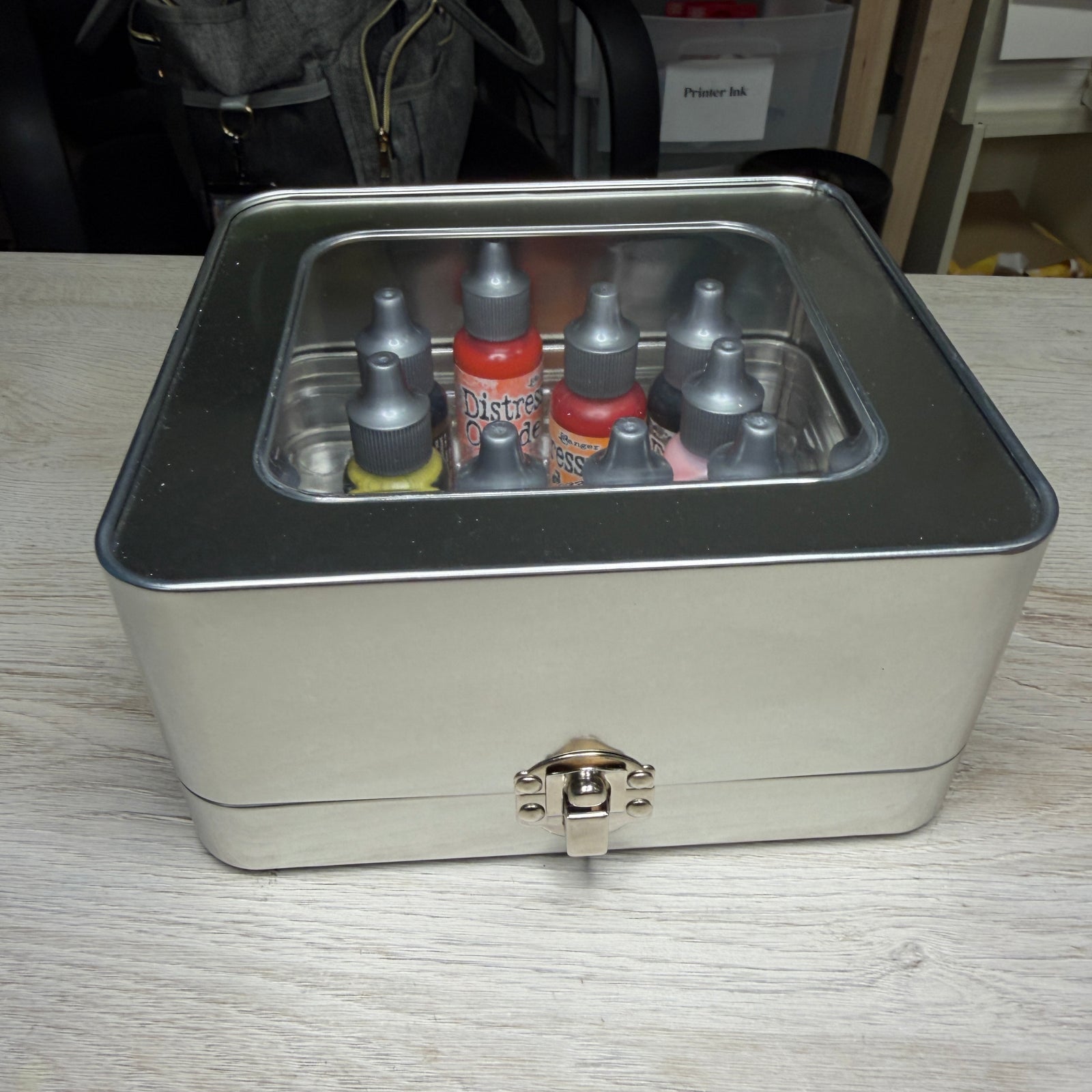 Tim Holtz Distress ReInker Storage Tin - USED