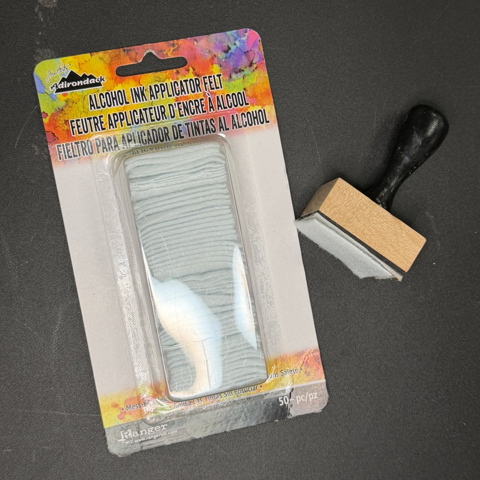 Rectangle Ink Applicator Tool & Felt (Tim Holtz Ranger)