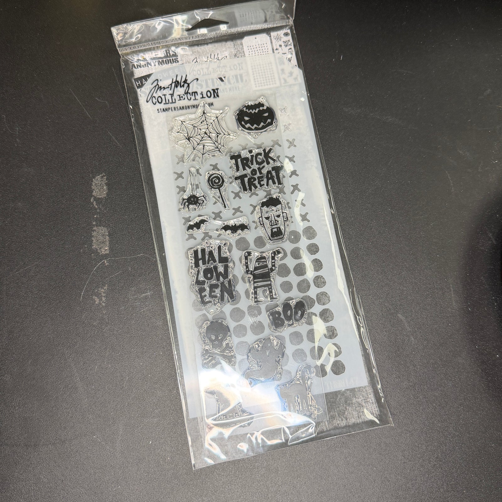 Tim Holtz Stampers Anonymous Halloween Clear Stamp Set