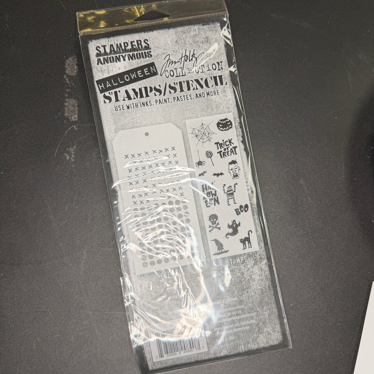 Tim Holtz Stampers Anonymous Halloween Clear Stamp Set