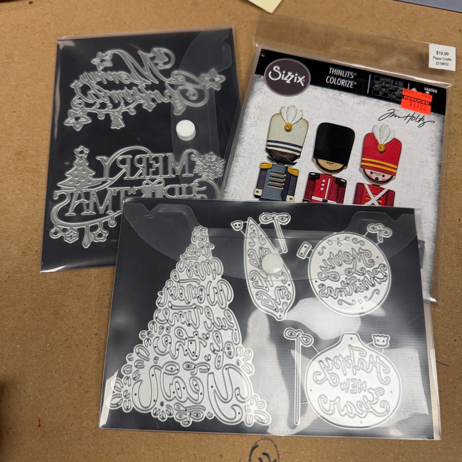Christmas Thin Metal Die Sets - Used