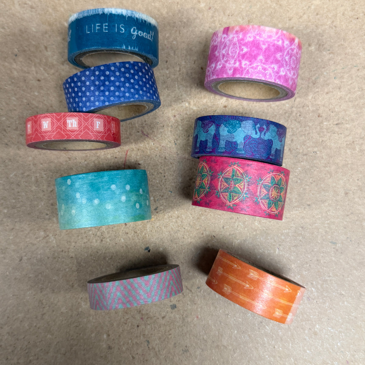 Washi Tape bundles - 9 rolls