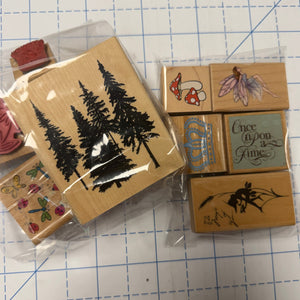 Rubber Stamp assorted bundles - Used