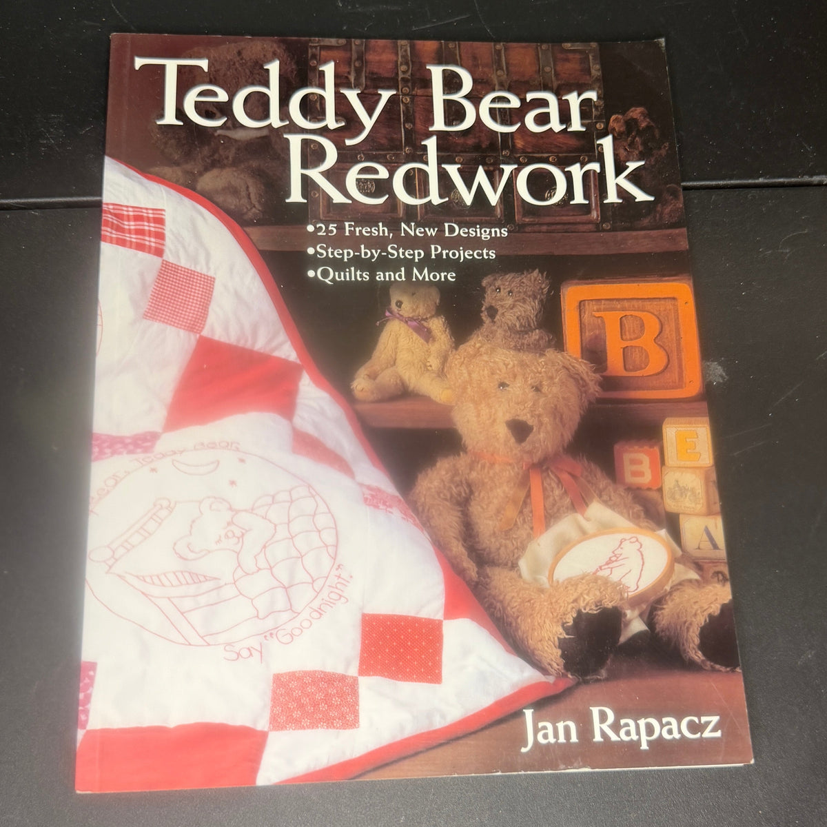 Teddy Bear Redwork