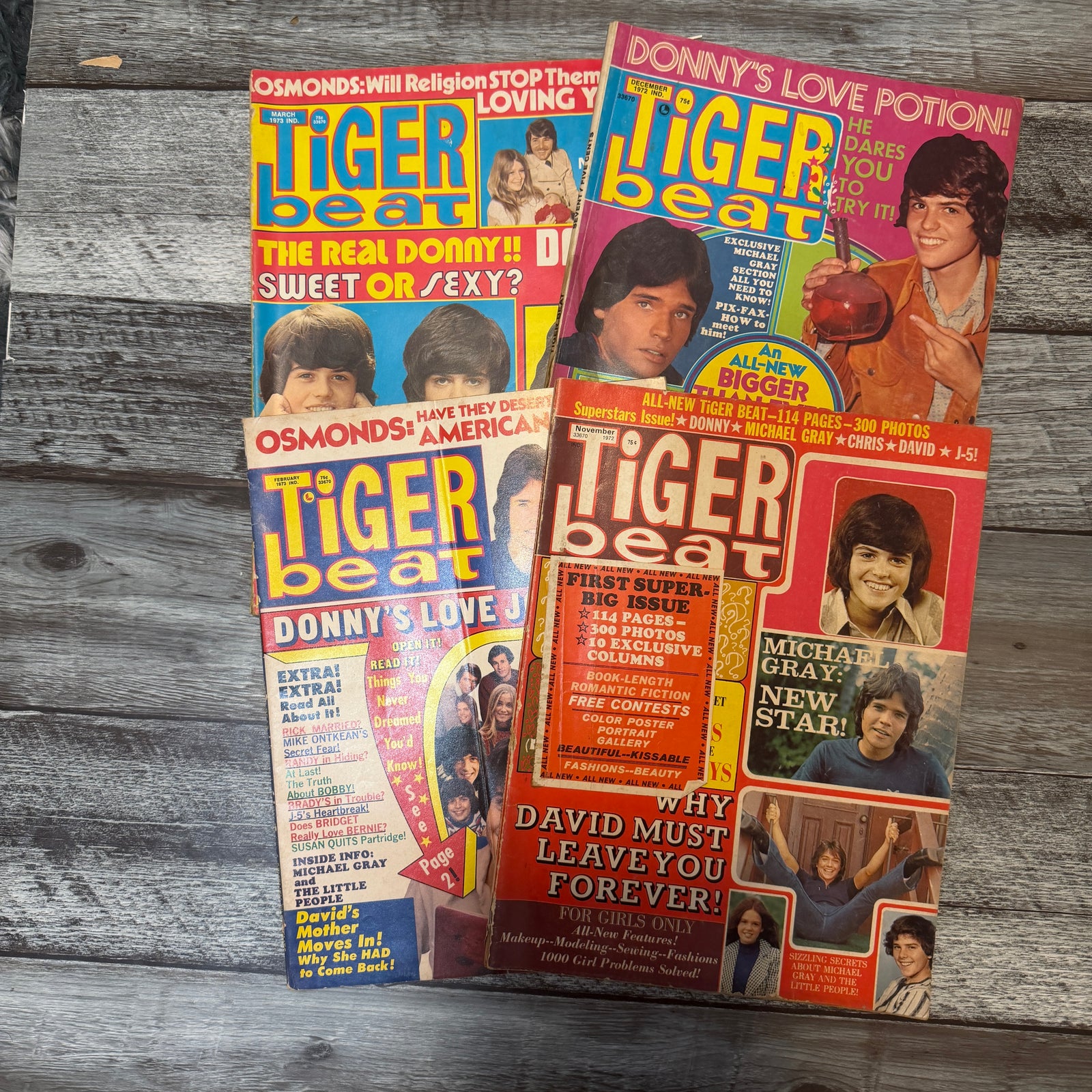 Tiger Beat Super Big Issue magazines