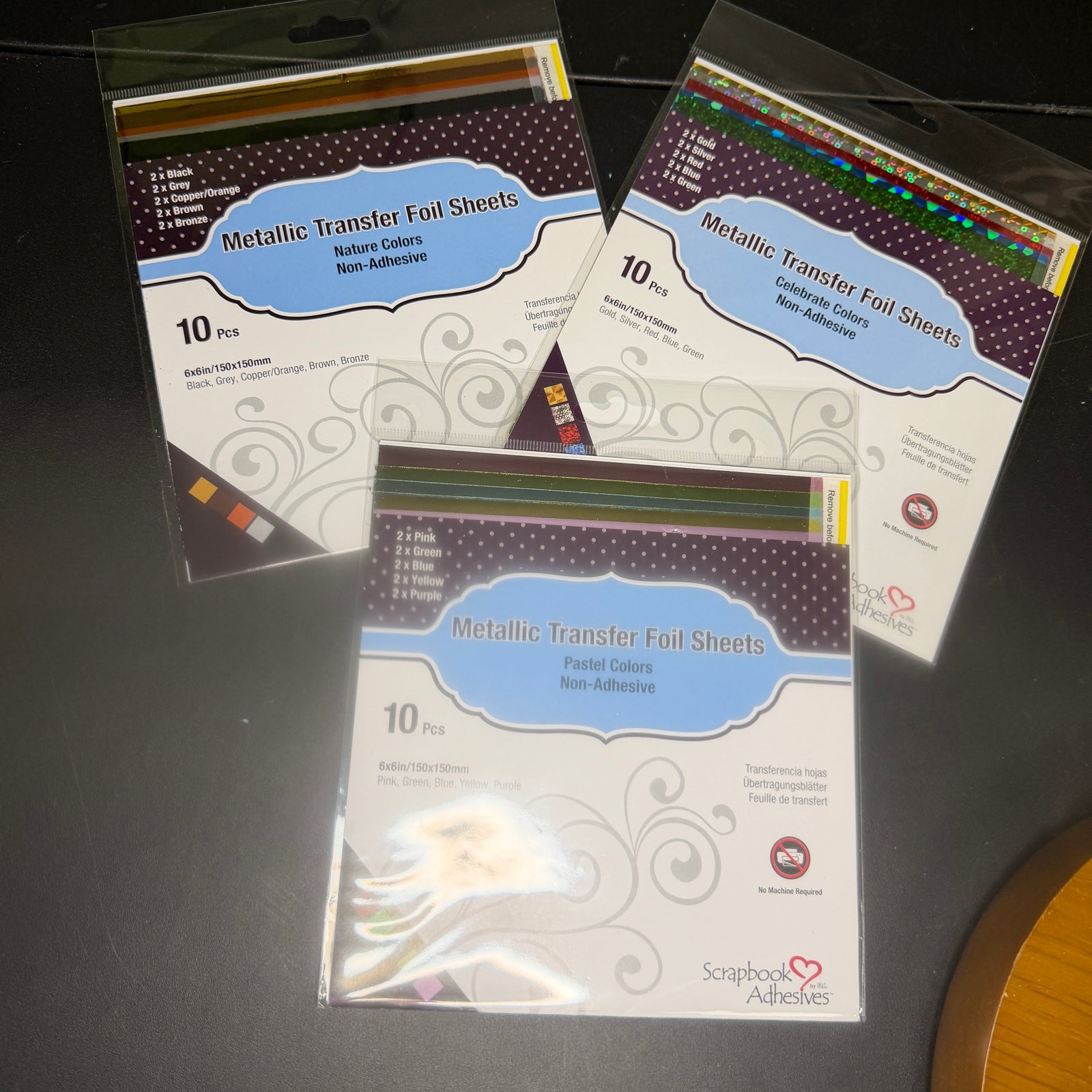 Metallic Transfer Foil sheets- 6x6 - NEW
