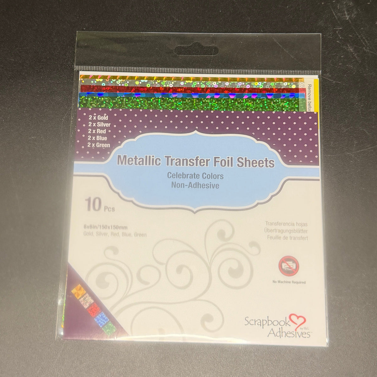 Metallic Transfer Foil sheets- 6x6 - NEW