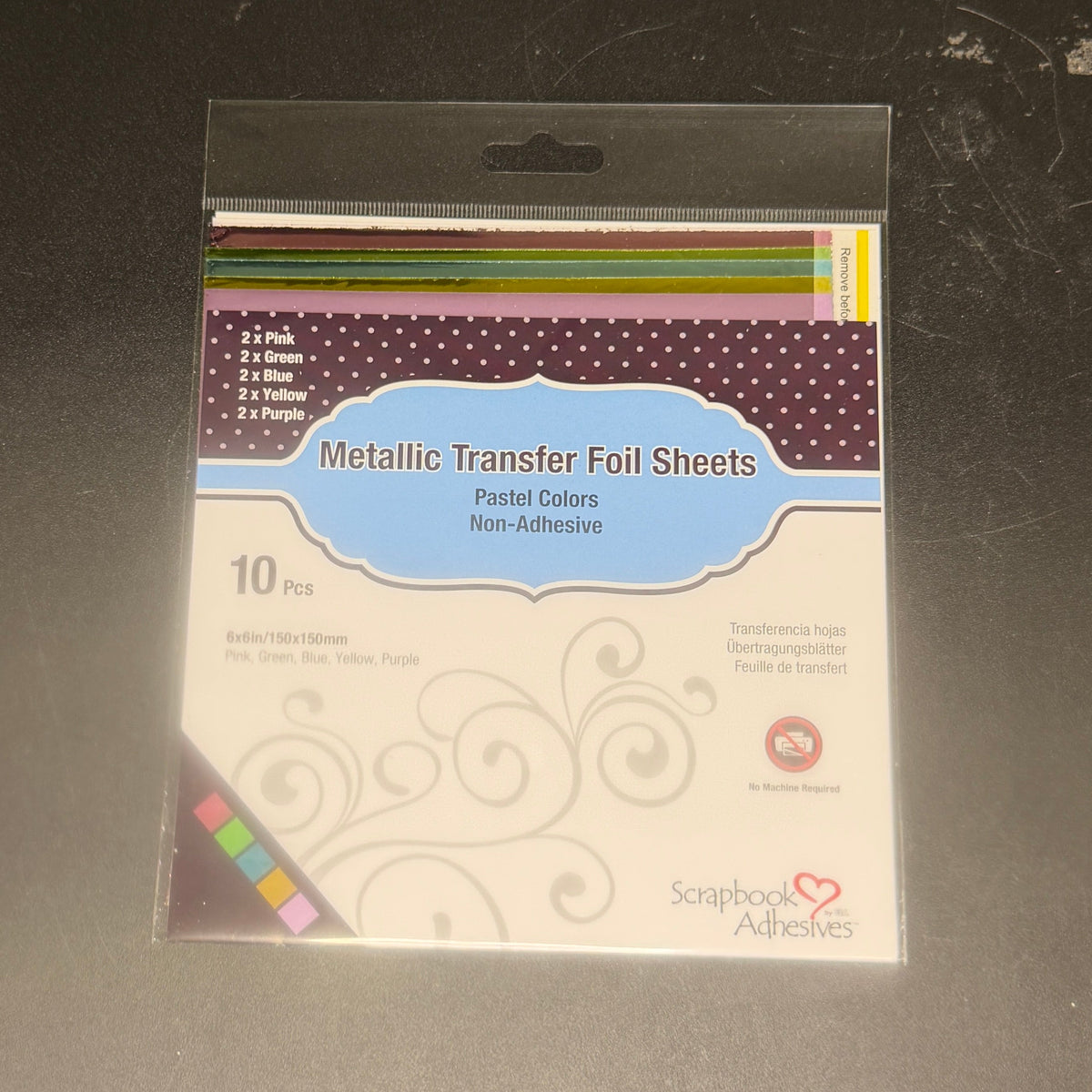Metallic Transfer Foil sheets- 6x6 - NEW