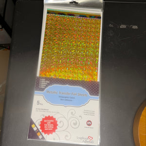 Metallic Transfer Foil sheets- 6x12 - NEW
