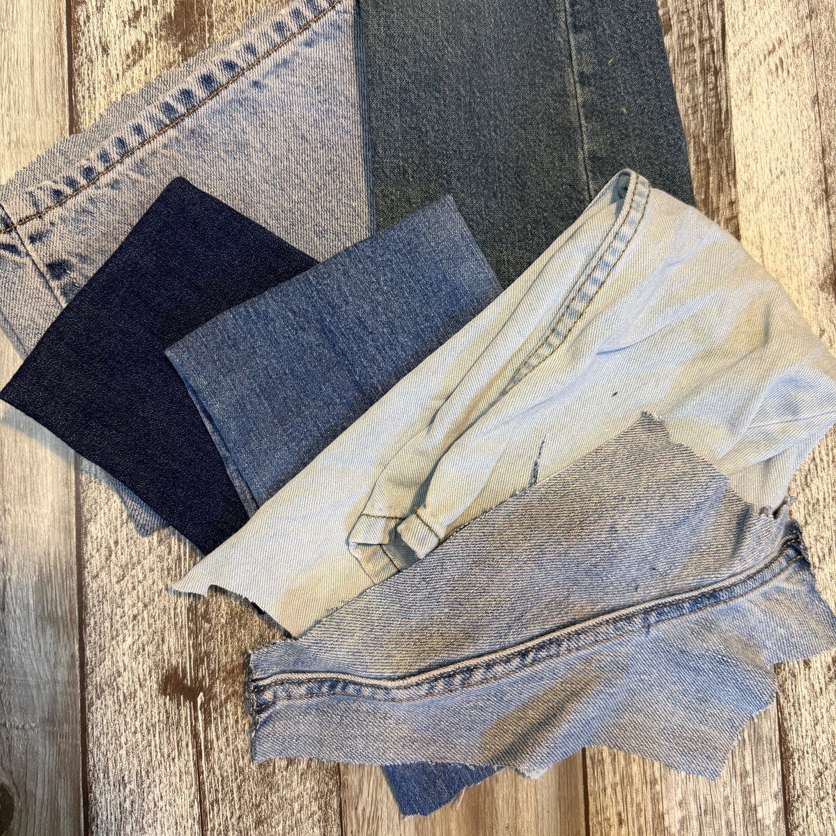 Denim Fabric Bundle – 1/2 Pound
