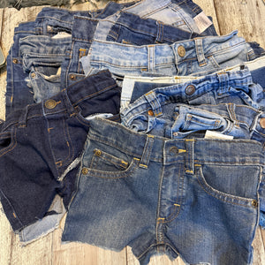 Denim Front Panel Piece – 8" to 12"