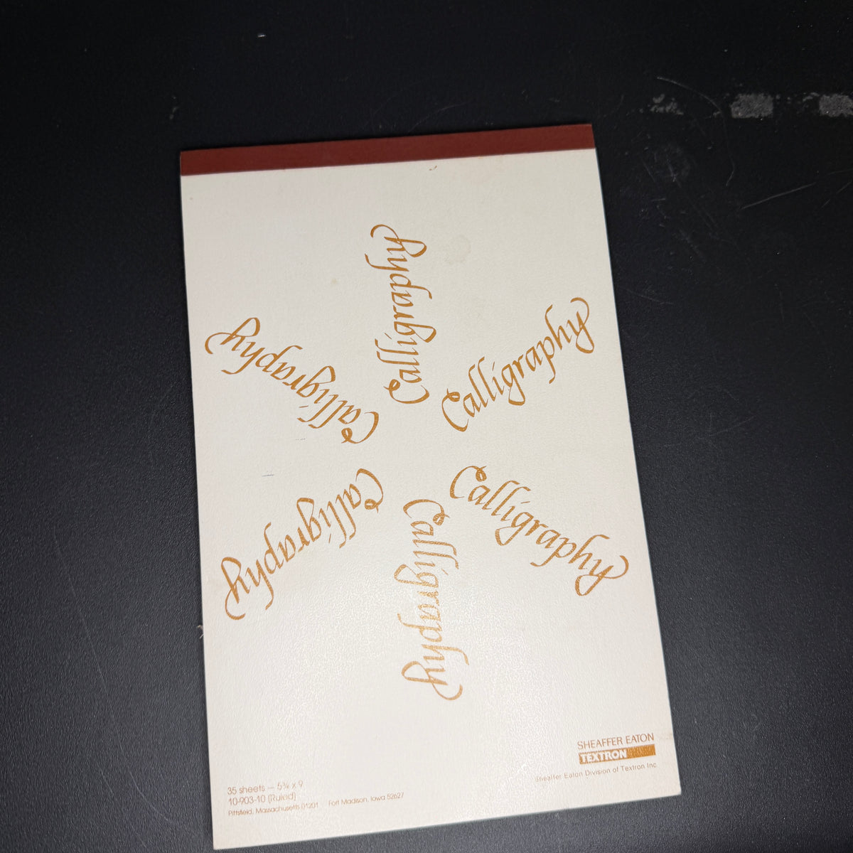 Calligraphy pad