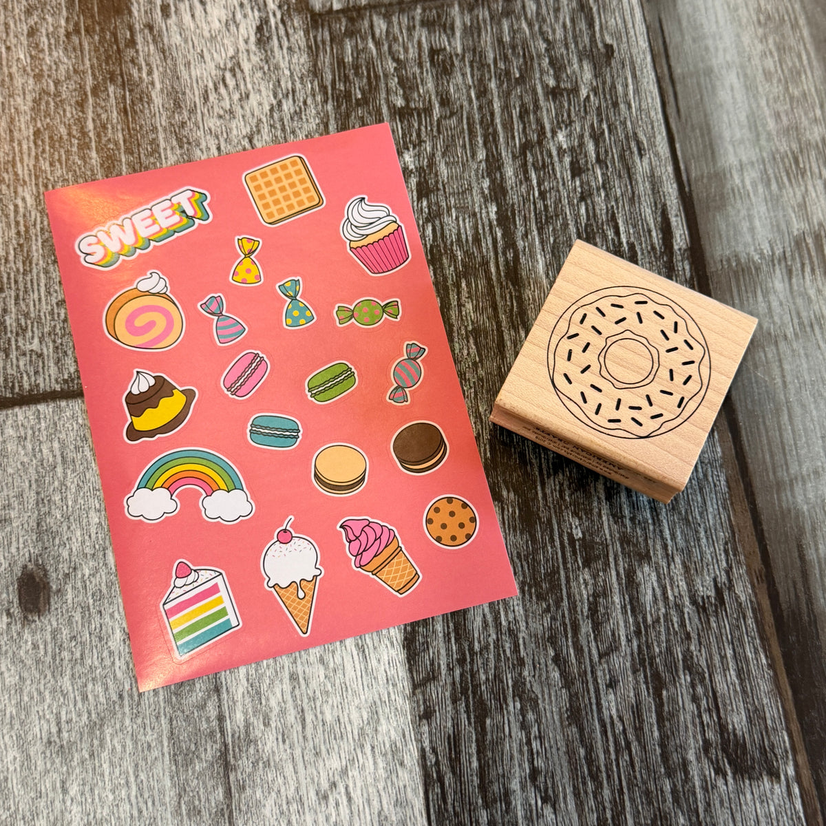 Donut grab bag - journal or rubber stamp