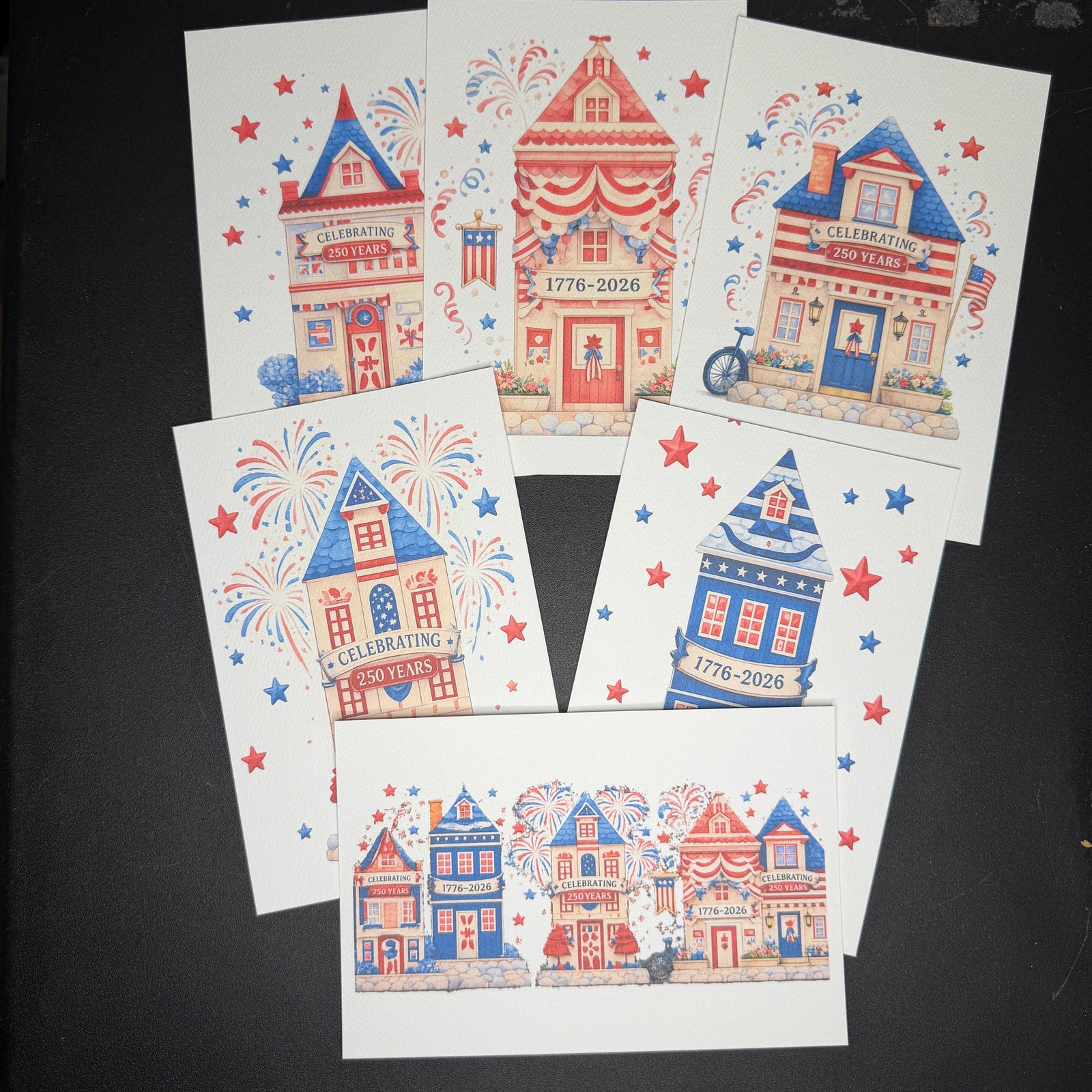 Americana 250th postcard set