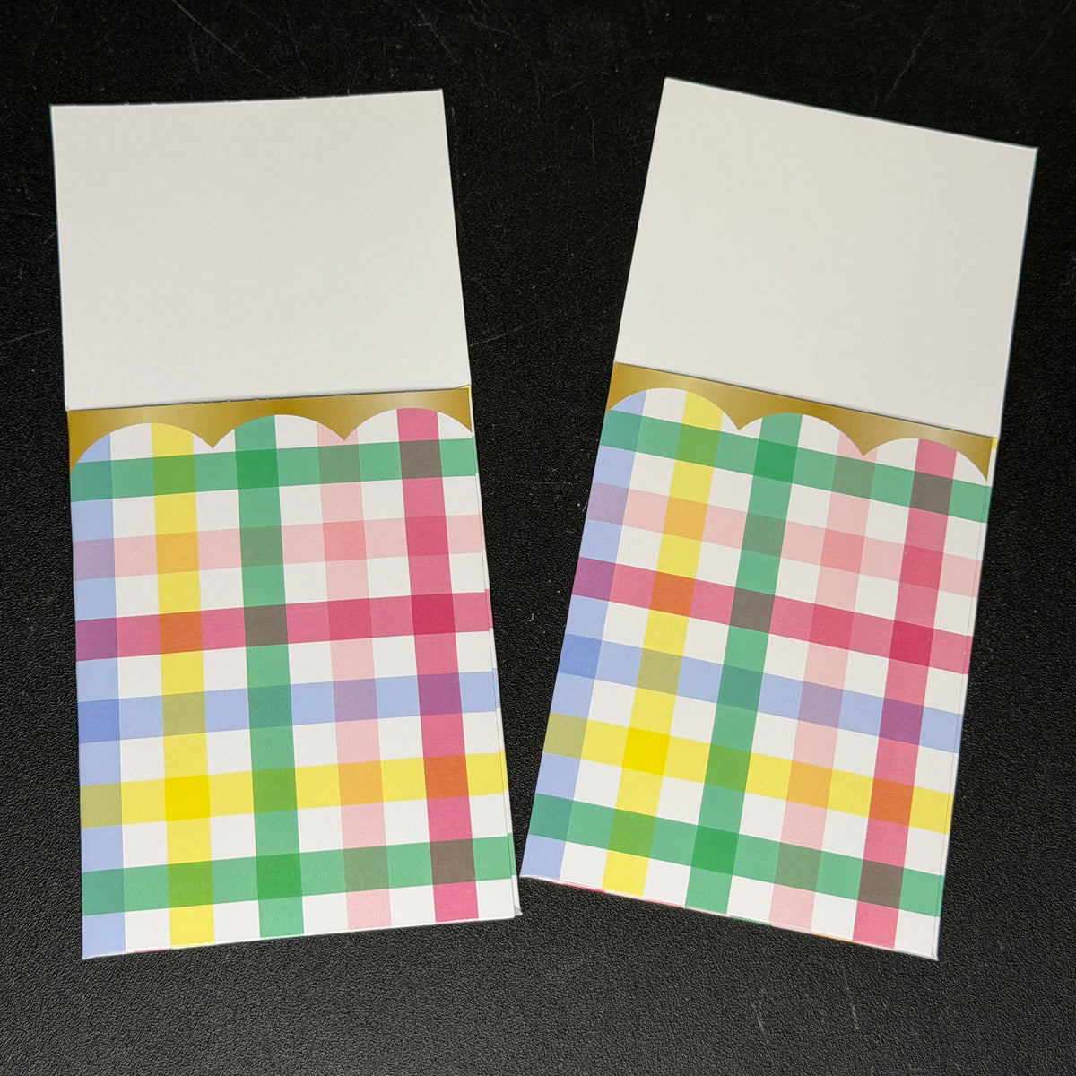 Plaid pockets - 2 pack