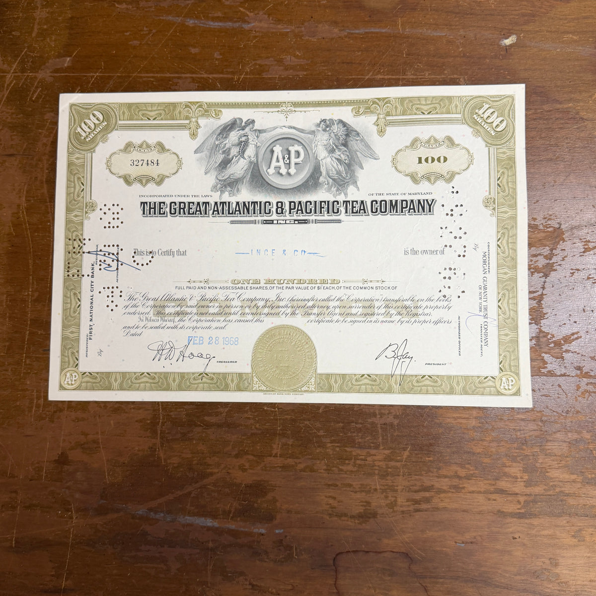 Stock Certificates