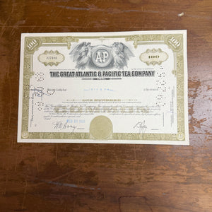 Stock Certificates
