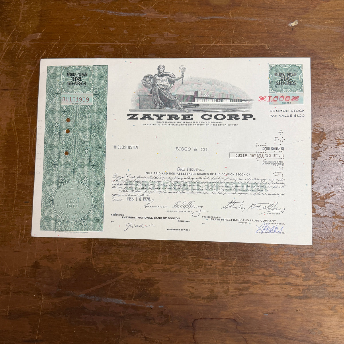 Stock Certificates