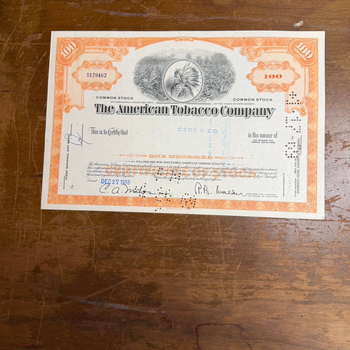 Stock Certificates