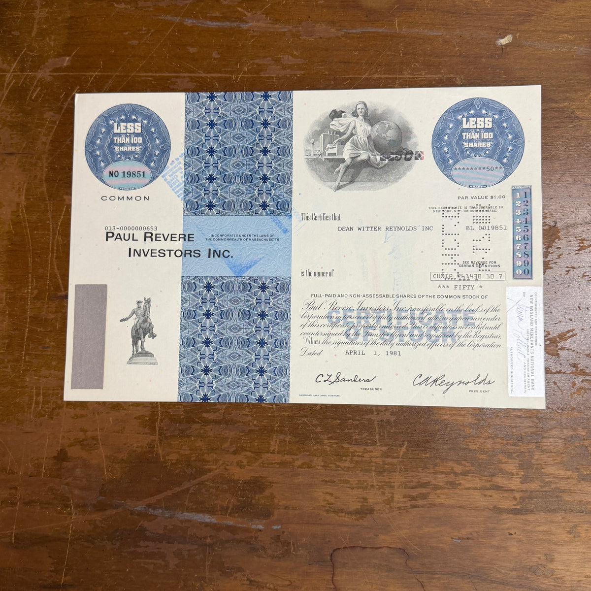 Stock Certificates