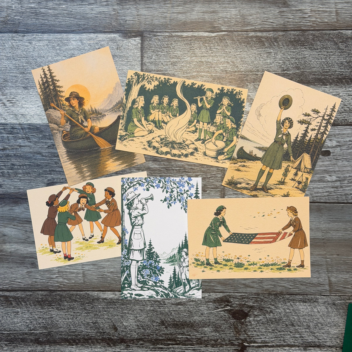 Scouts postcard set