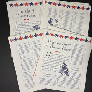 USA cook book pages - 20 pack