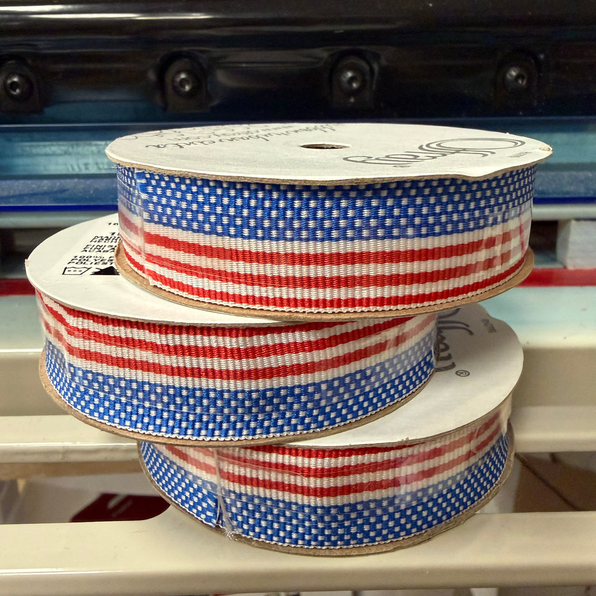 American flag ribbon - by the spool