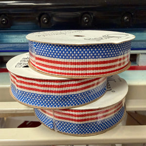 American flag ribbon - by the spool