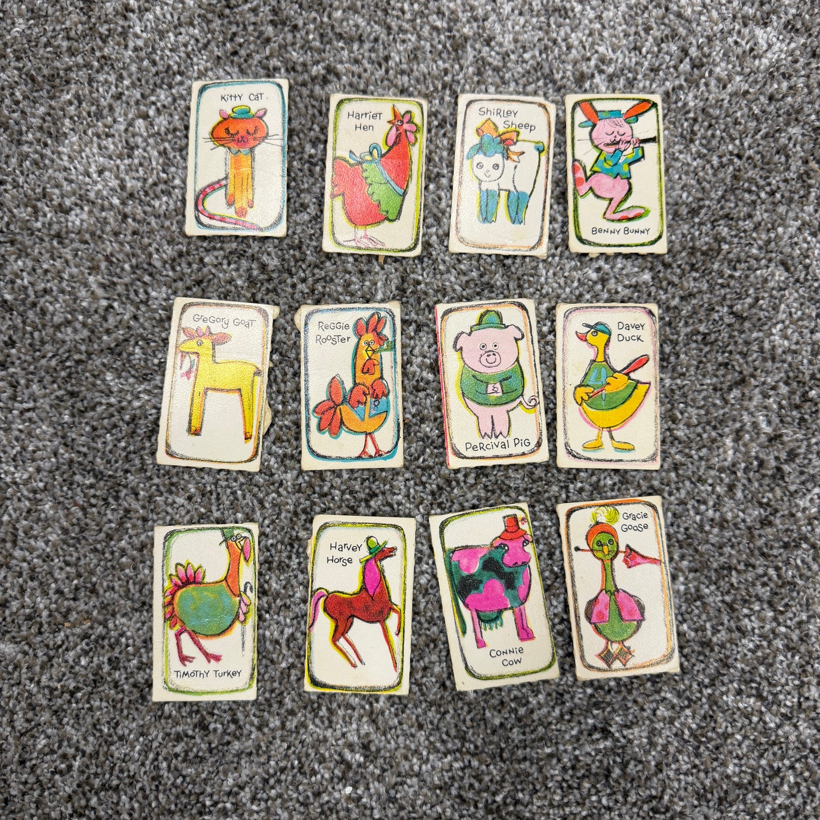 Mini Animail cards - set of 12