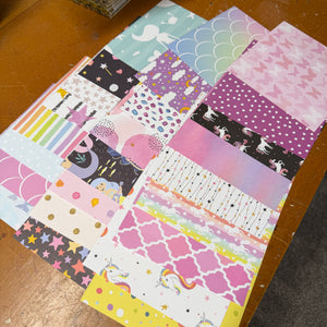Fairytale scrapbook paper bundles - 25 pieces