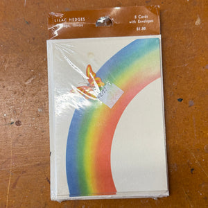 Rainbow Butterfly notecards - 8 pack
