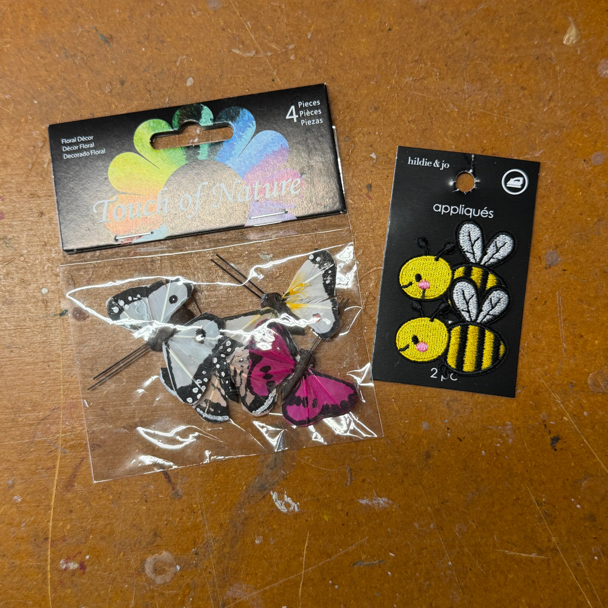 Bumblebee & Butterfly embellishments