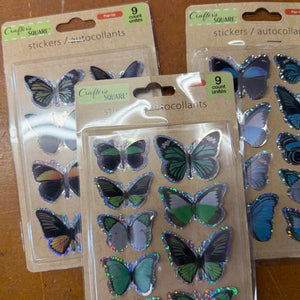 Pop Up Butterfly stickers