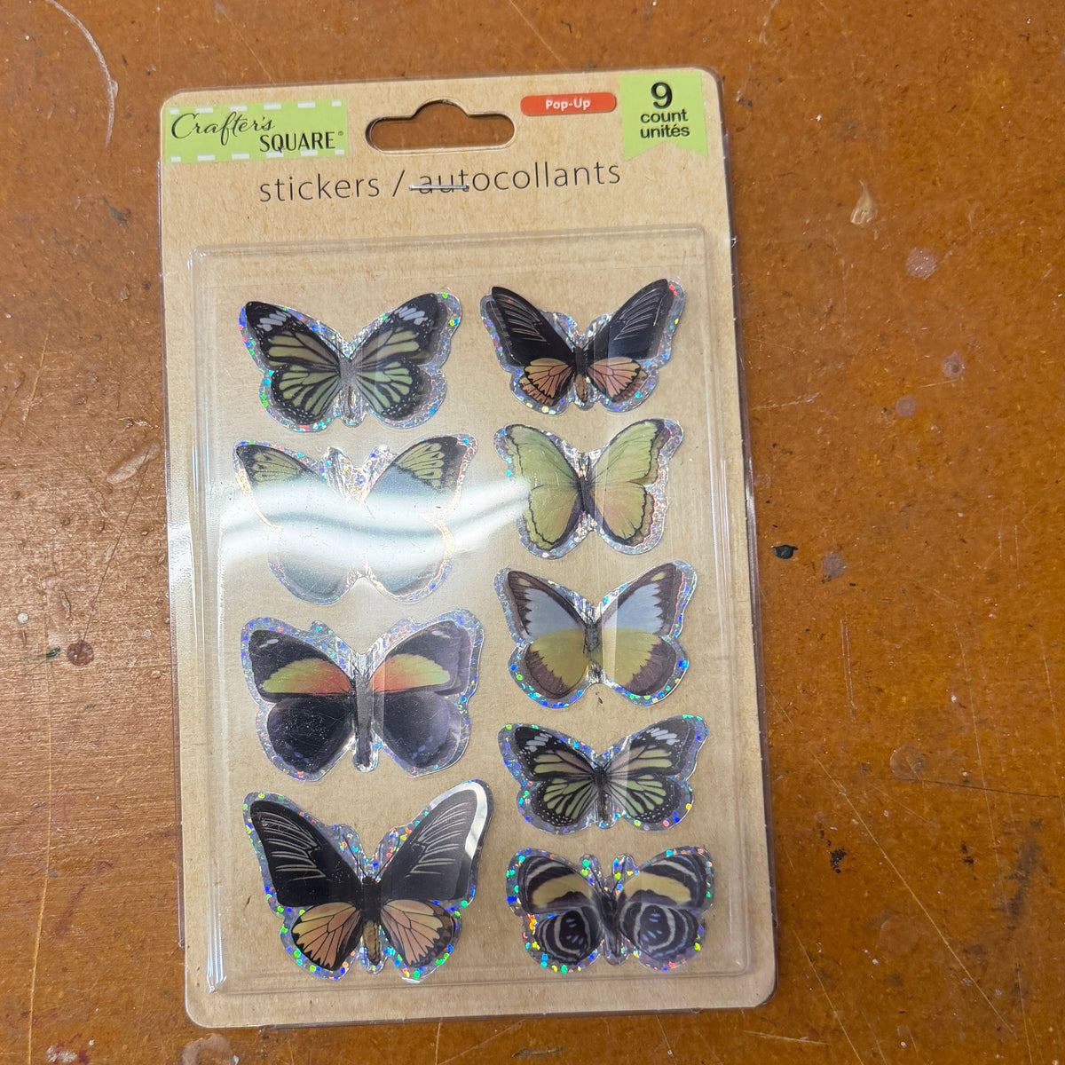 Pop Up Butterfly stickers