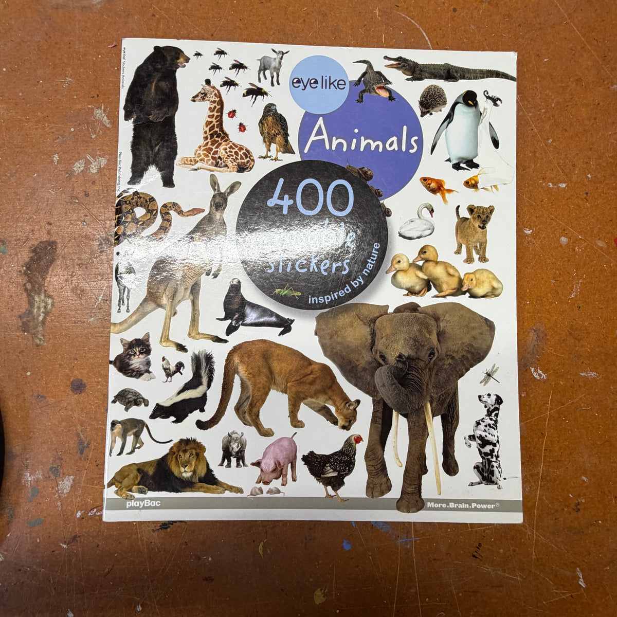 Animals reusable sticker book