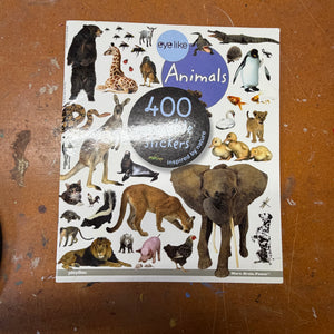 Animals reusable sticker book