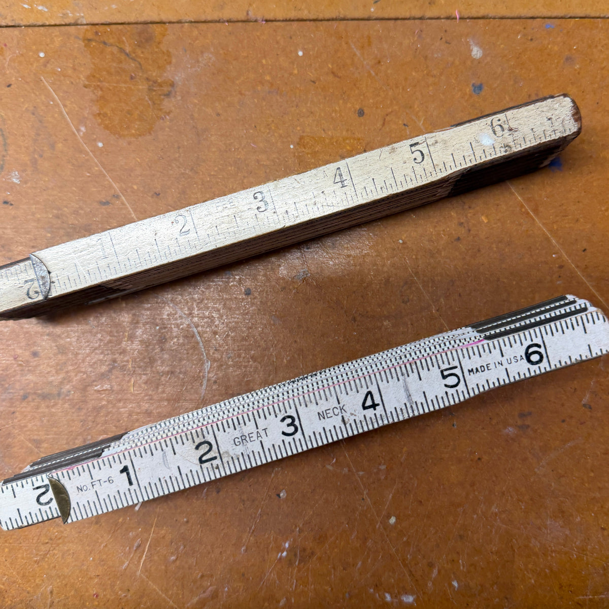 6-Foot Wooden Folding Carpenter's Rule