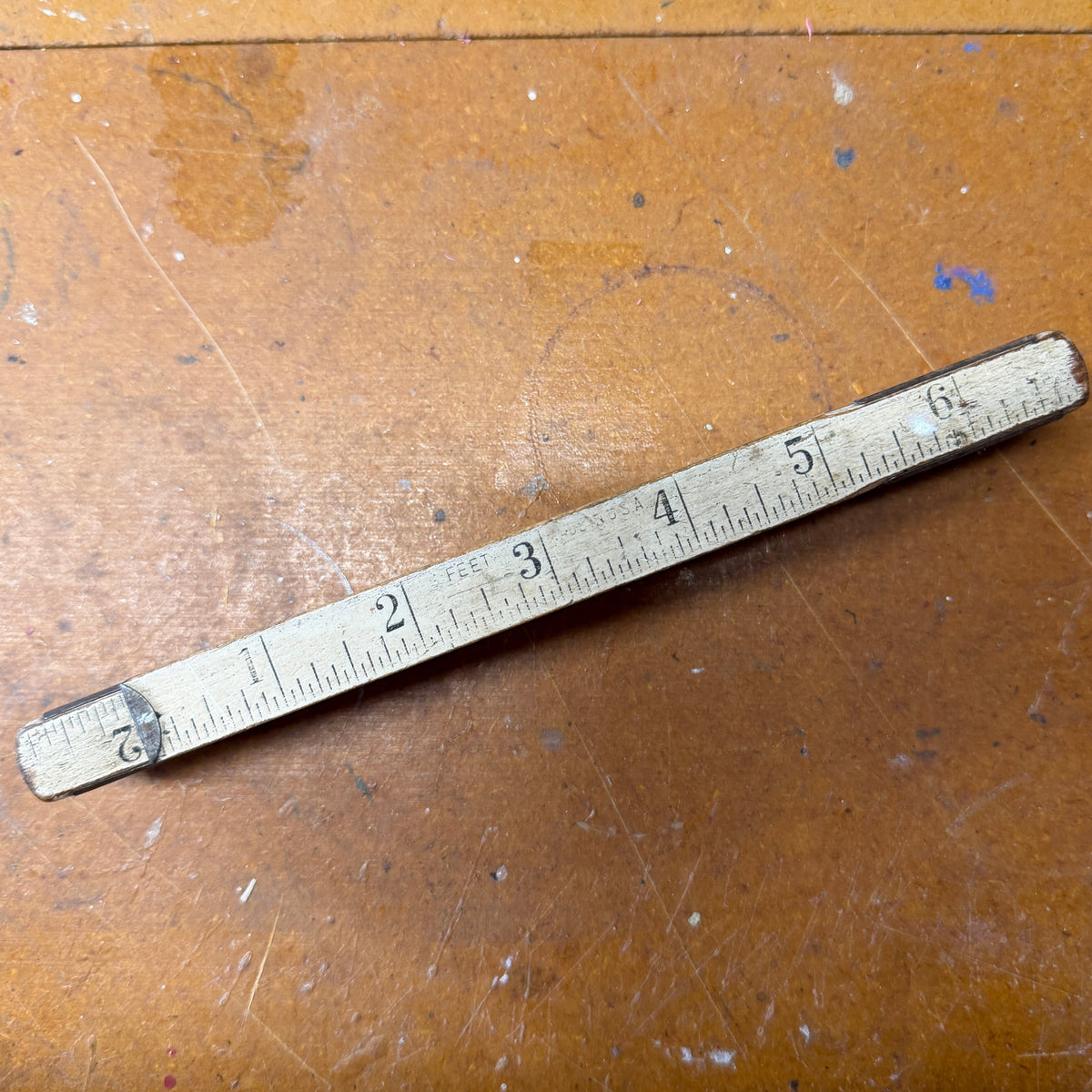 6-Foot Wooden Folding Carpenter's Rule