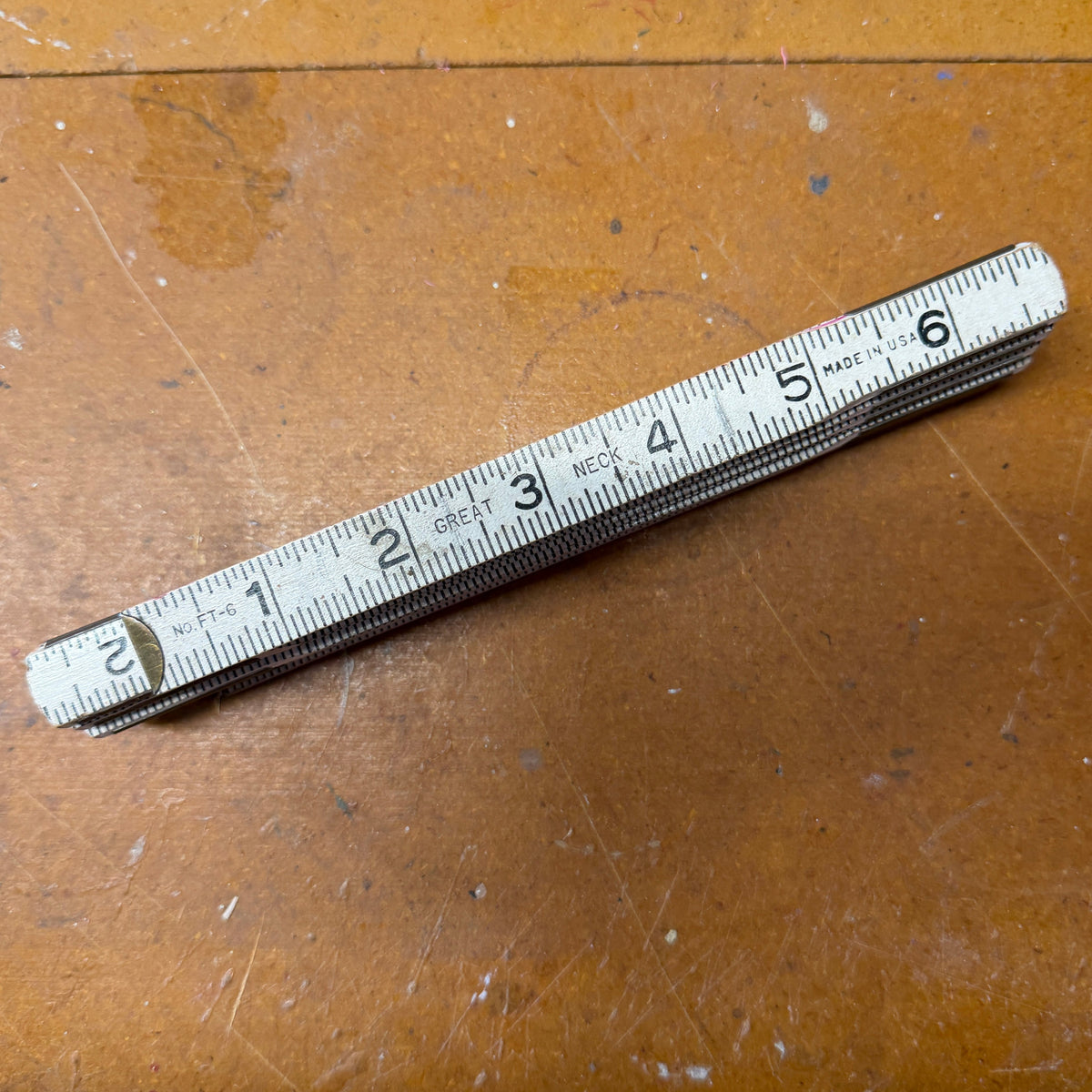 6-Foot Wooden Folding Carpenter's Rule