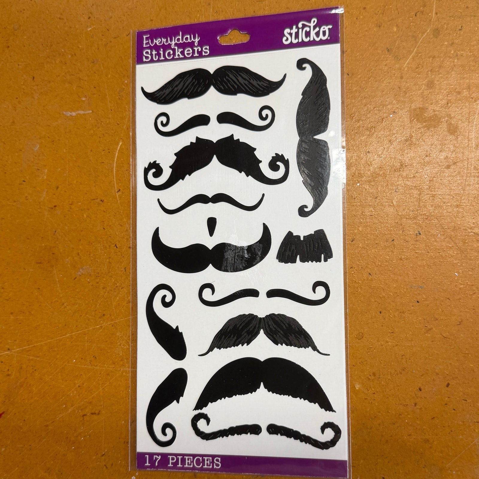 Mustache stickers