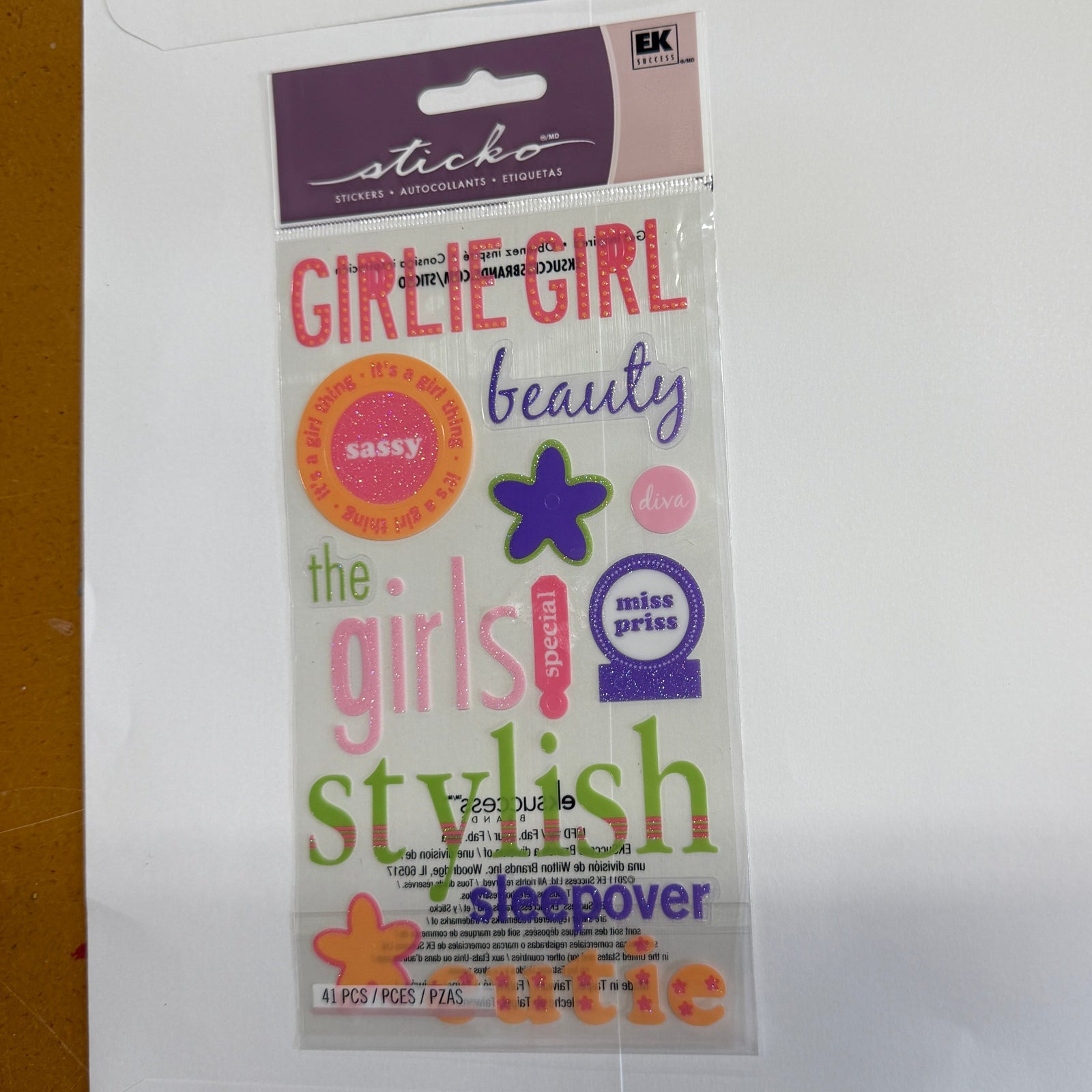 Girlie Girl stickers
