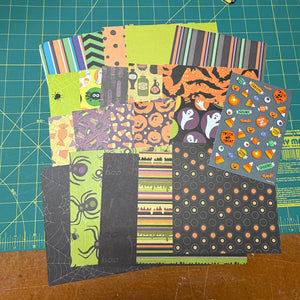 Halloween scrapbook paper & sticker bundle