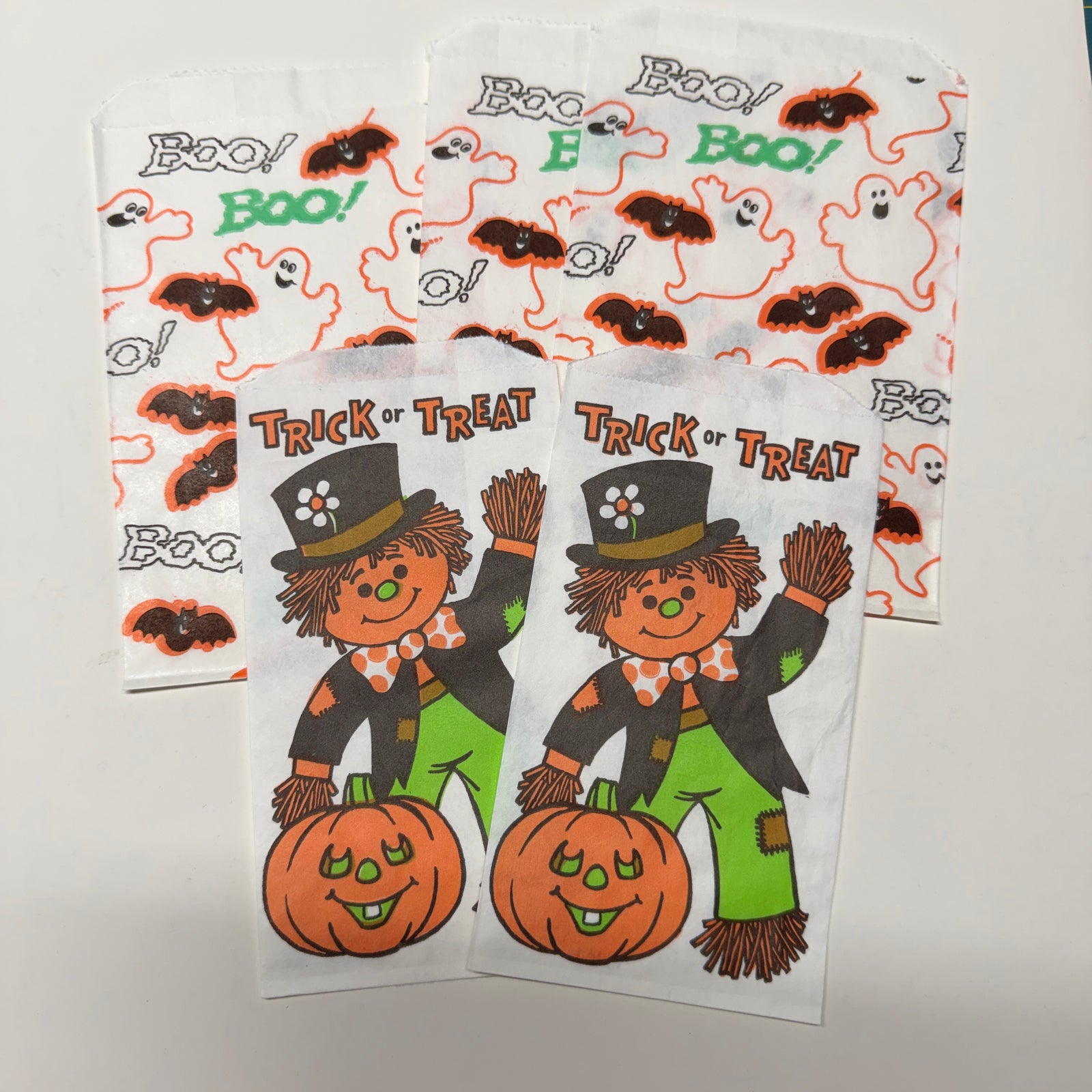 Vintage Halloween treat bags - set of 5