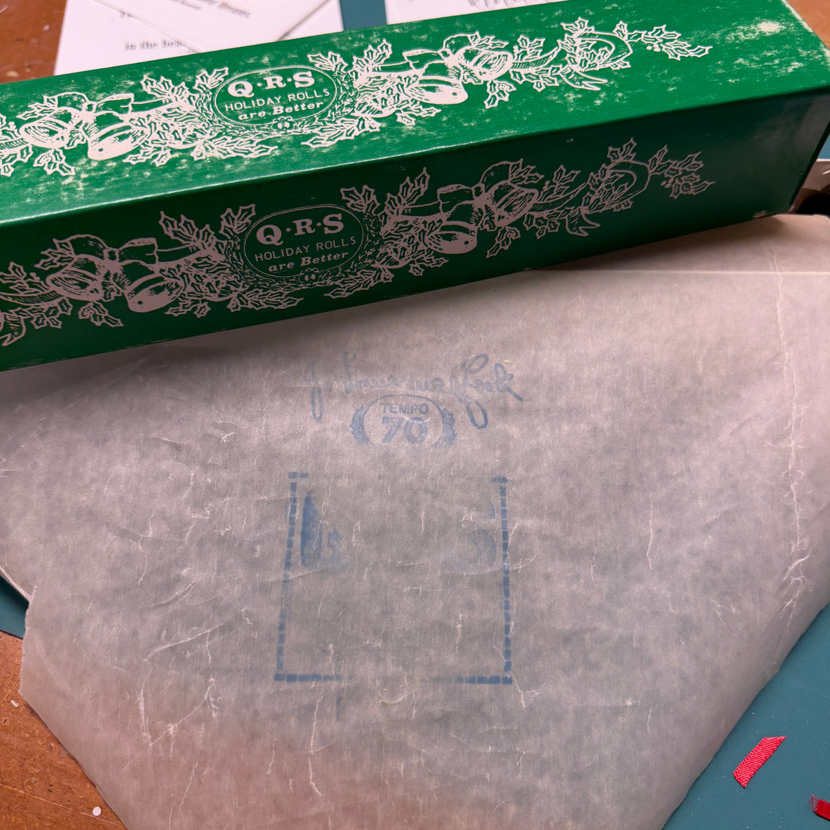 Christmas Player Piano rolls