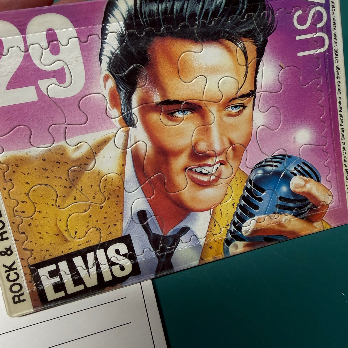 Elvis puzzle postcard
